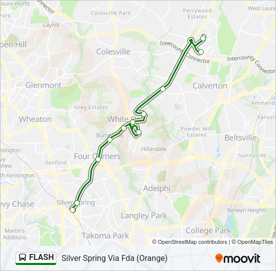 FLASH Bus Line Map