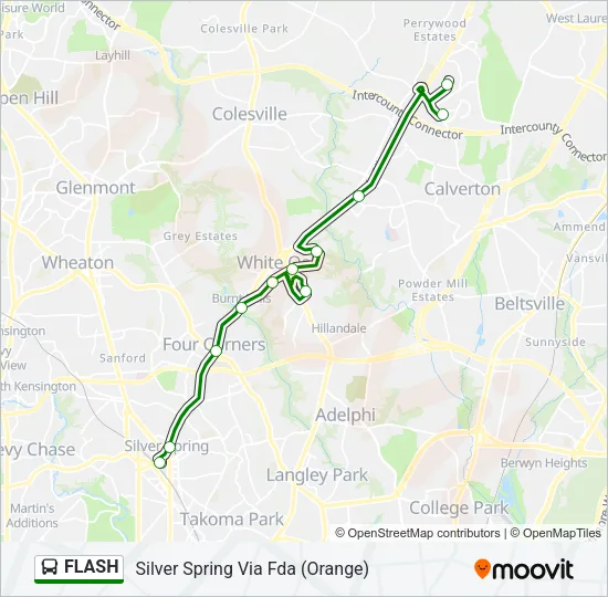 FLASH Bus Line Map