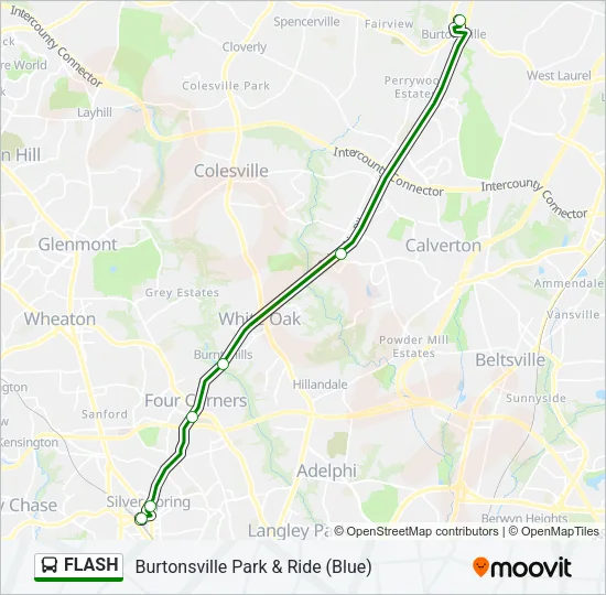 FLASH Bus Line Map