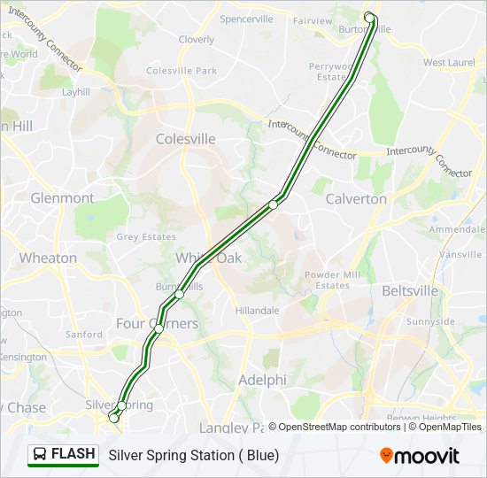 FLASH Bus Line Map