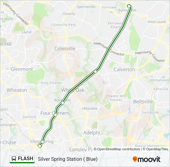 FLASH Bus Line Map