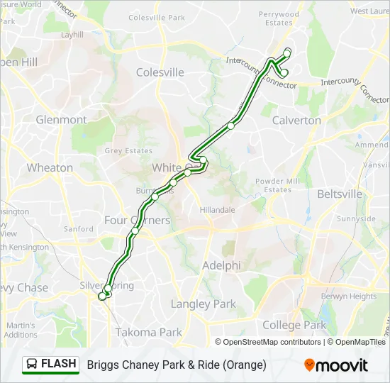 FLASH Bus Line Map