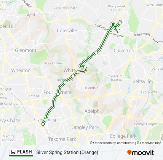 FLASH Bus Line Map