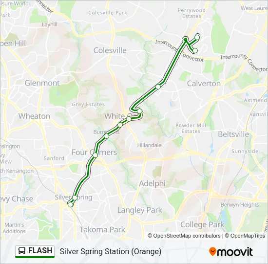 FLASH Bus Line Map
