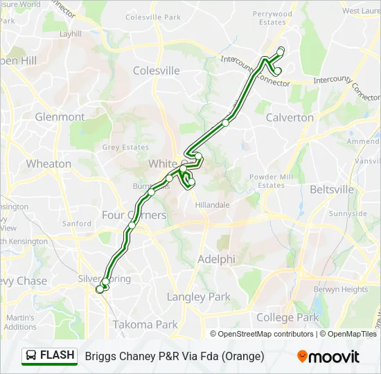 FLASH Bus Line Map
