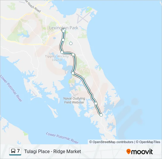 7 Bus Line Map