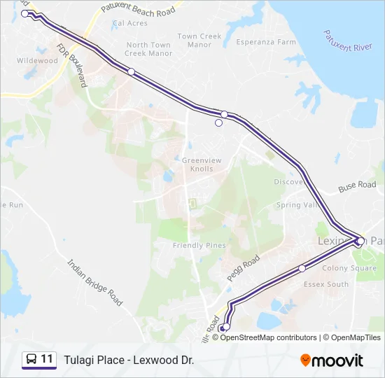 11 Bus Line Map