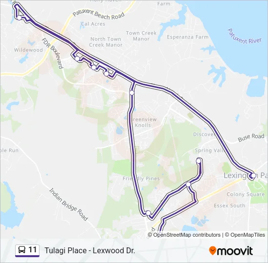 11 Bus Line Map