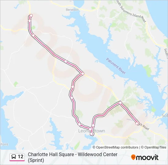12 Bus Line Map