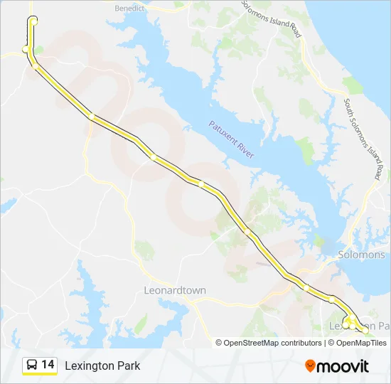 14 Bus Line Map