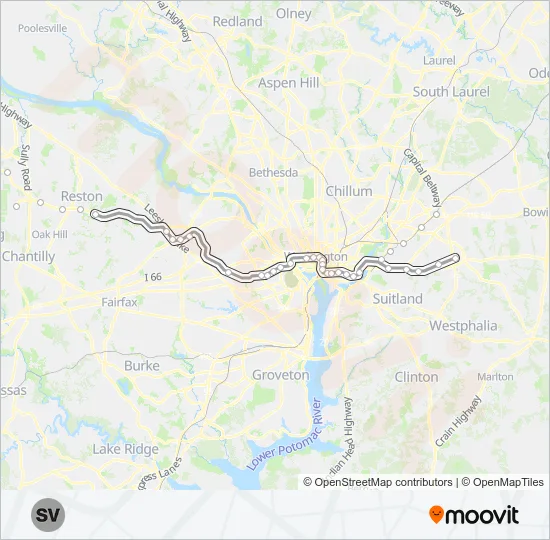 METRORAIL SILVER LINE Metro Line Map