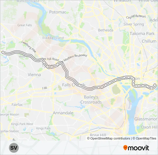 METRORAIL SILVER LINE Metro Line Map