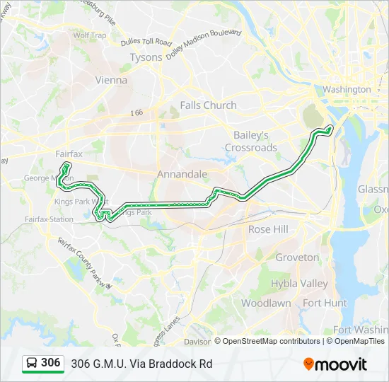 306 Bus Line Map