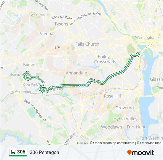 306 Bus Line Map