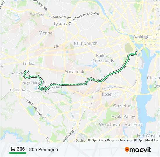 306 Bus Line Map
