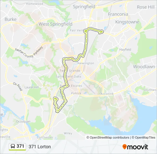 371 Bus Line Map