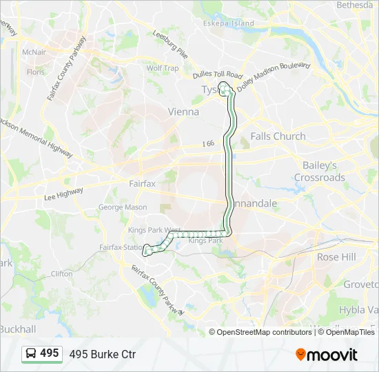 495 Bus Line Map
