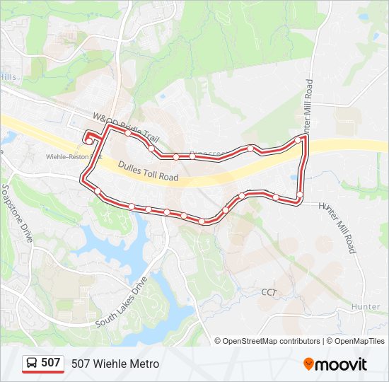 507 Bus Line Map