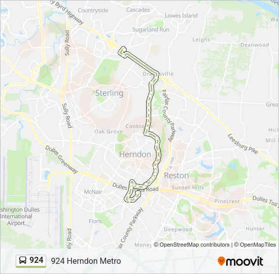 924 Bus Line Map