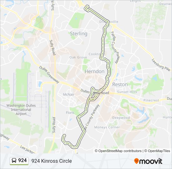 924 Bus Line Map
