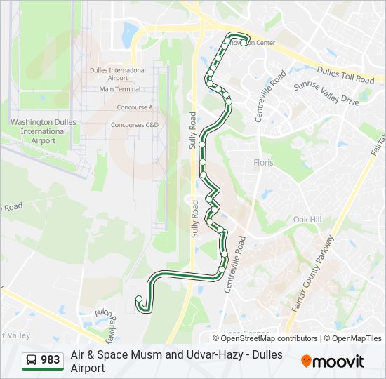 983 bus Line Map