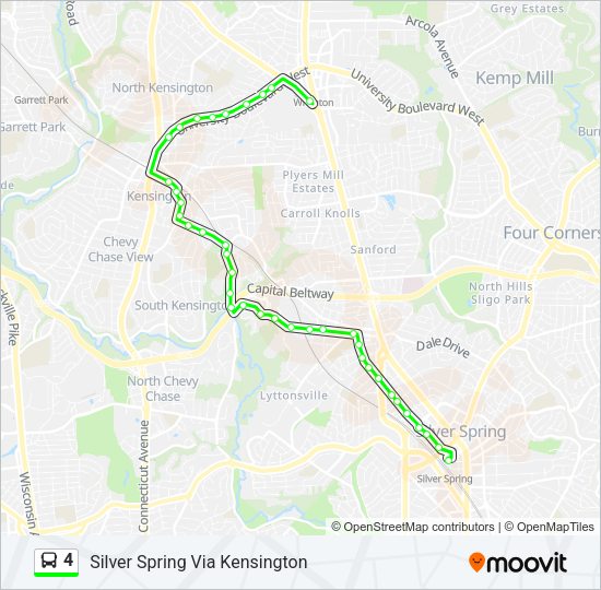 4 Bus Line Map