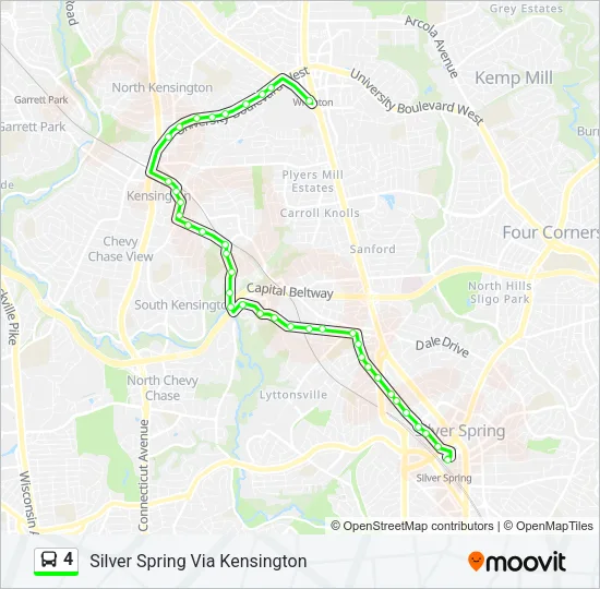 4 Bus Line Map