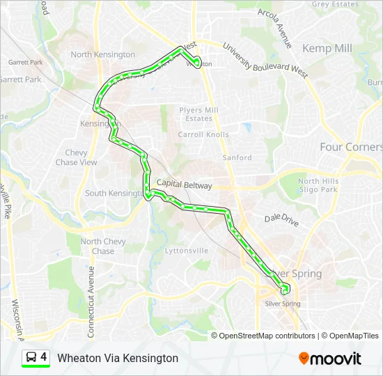 4 Bus Line Map