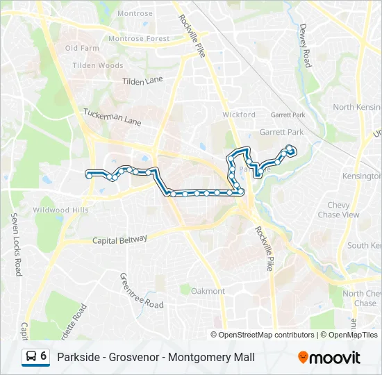 6 Bus Line Map