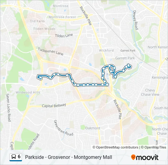 6 Bus Line Map