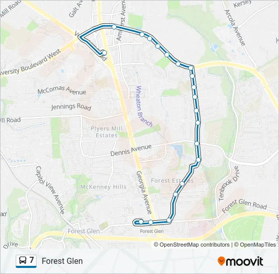 7 Bus Line Map