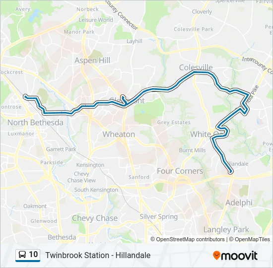 10 Bus Line Map