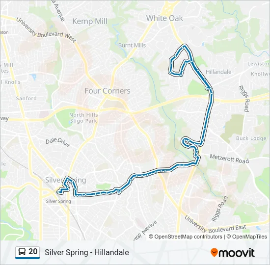 20 Bus Line Map