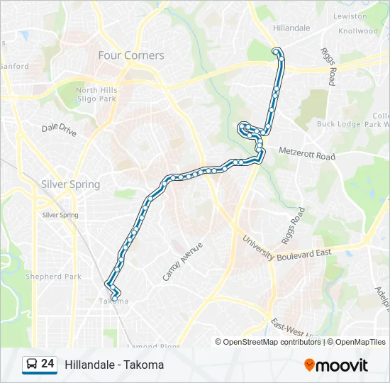 24 Bus Line Map