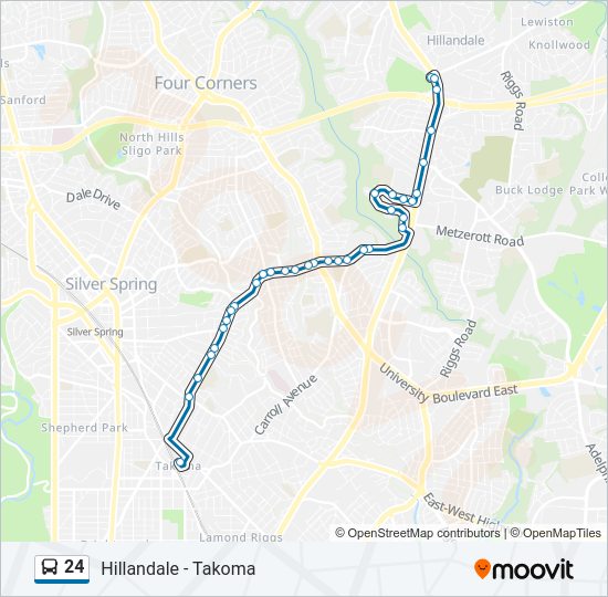 24 Bus Line Map