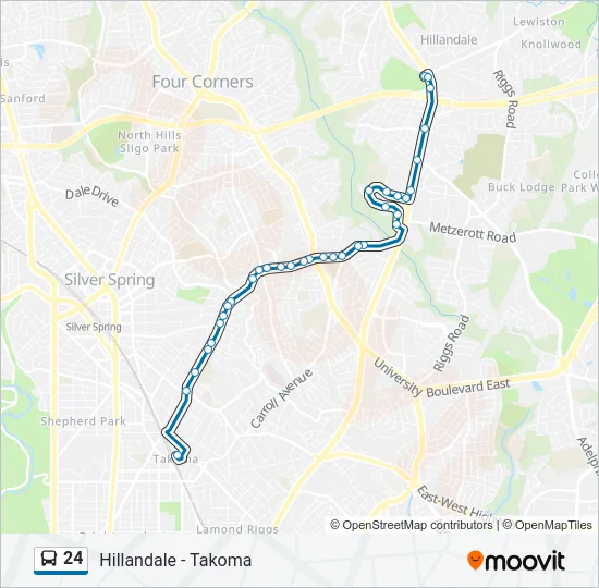 24 Bus Line Map