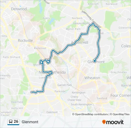 26 Bus Line Map