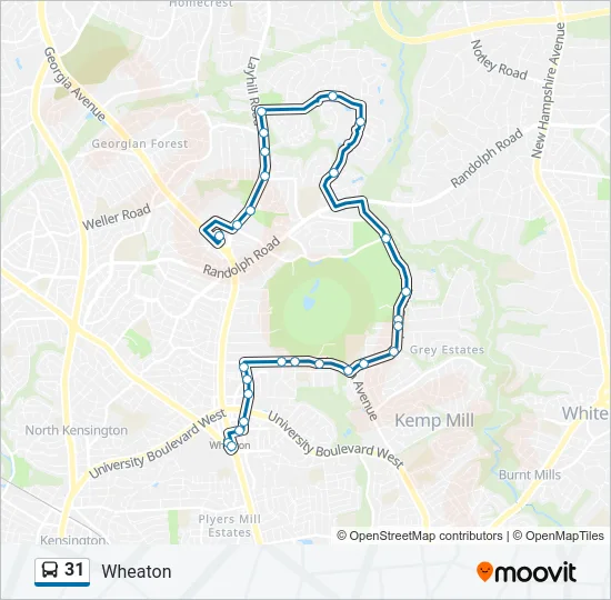 31 Bus Line Map