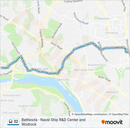 32 Bus Line Map