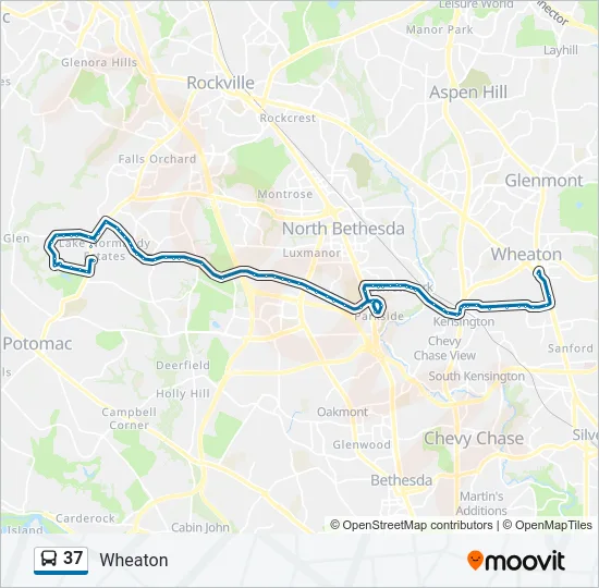 37 Bus Line Map