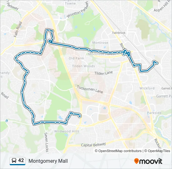 42 Bus Line Map