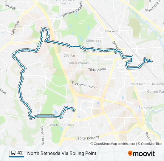 42 Bus Line Map