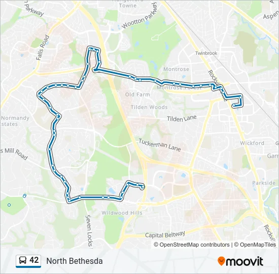 42 Bus Line Map