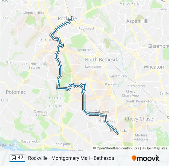 47 Bus Line Map