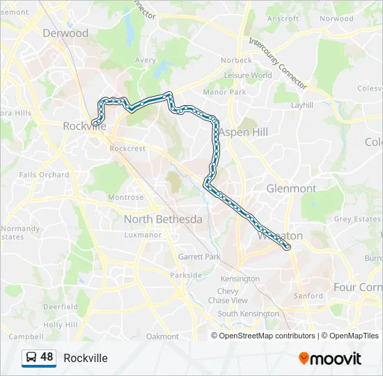48 Bus Line Map