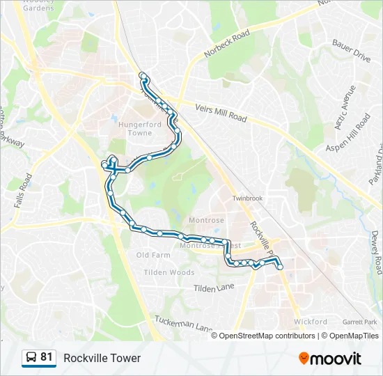 81 Bus Line Map