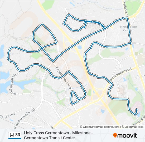 83 bus Line Map