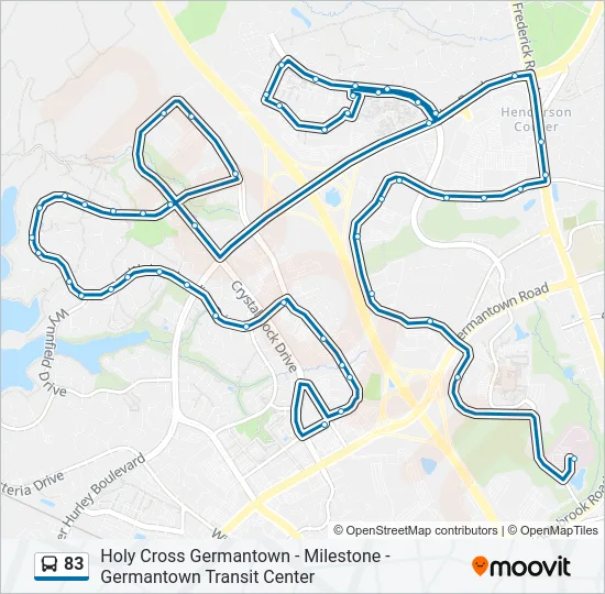 83 Bus Line Map