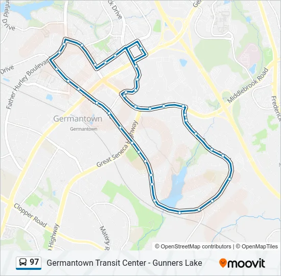 97 Bus Line Map