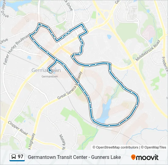 97 Bus Line Map